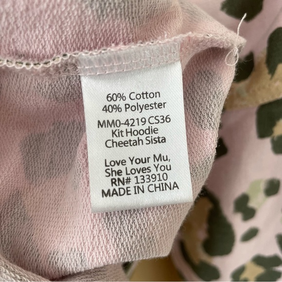 🔻LAST CHANCE🔻 SHOW ME YOUR MUMU Kit Hoodie in Cheetah Sista MMO-4219 CS36 - Picture 9 of 9